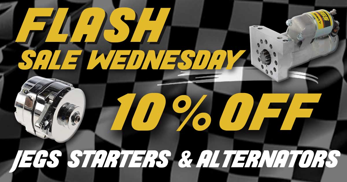 JEGSPerformance's tweet photo. Is Your Engine Turning Over and Charging Properly?
Check Out Our Sale Today Only On JEGS Brand Starters and Alternators:
https://t.co/DBupUyuWrq
#starter #alternator #deal #sale #FlashSaleWednesday https://t.co/hL4Qc79iTe