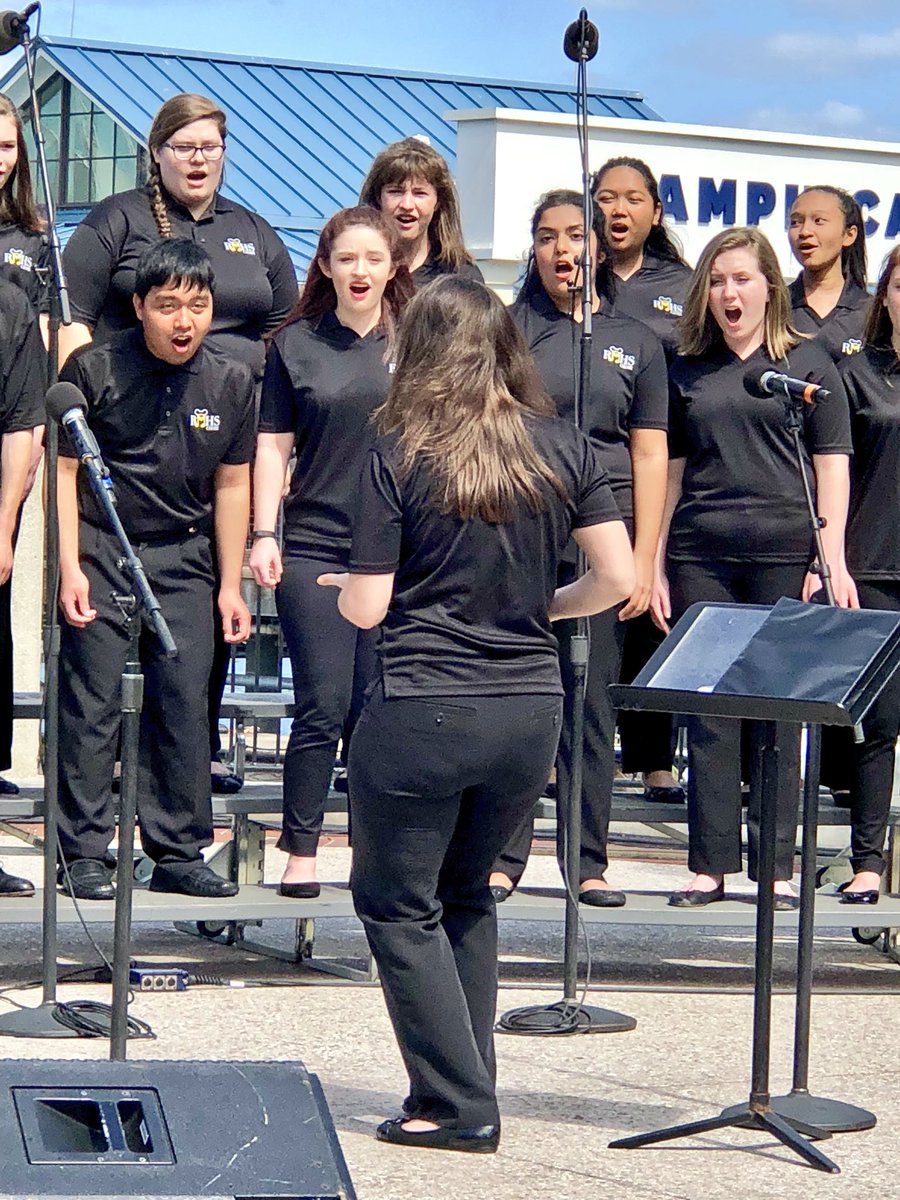 Sweet singing by <a href="/RMHSMUSTANGS/">Rolling Meadows HS</a> Choir filled the air on this perfect day at Disney Springs!