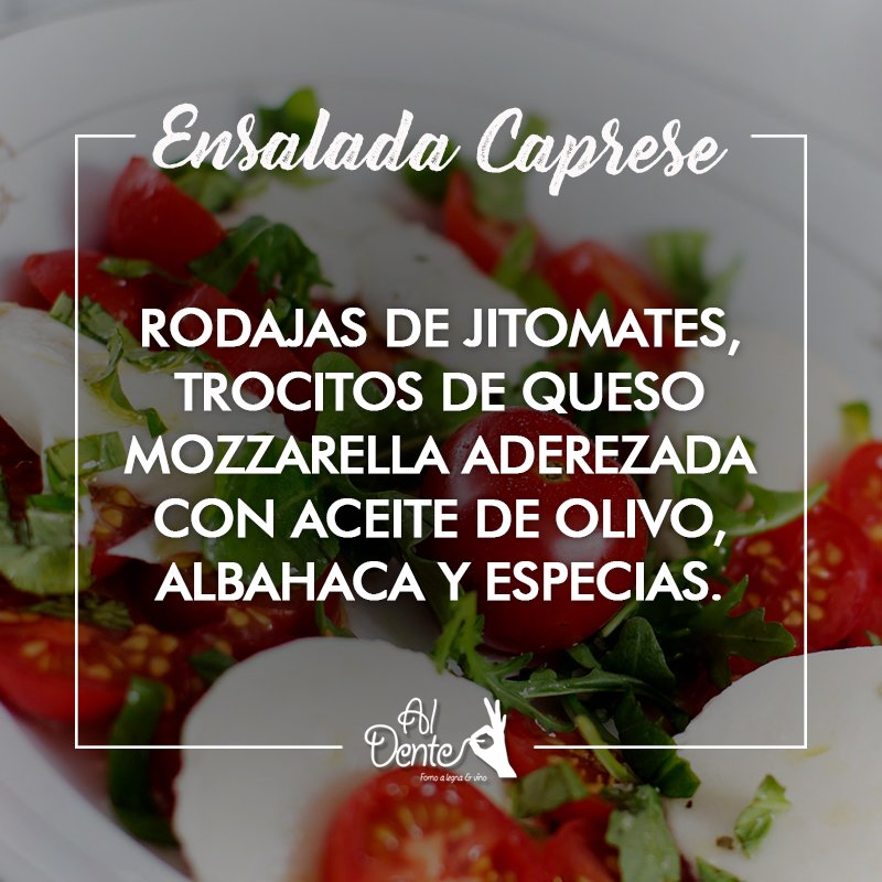 AlDente_GDL's tweet photo. Todos amamos la Ensalada Caprese https://t.co/O2QAwdXB8I