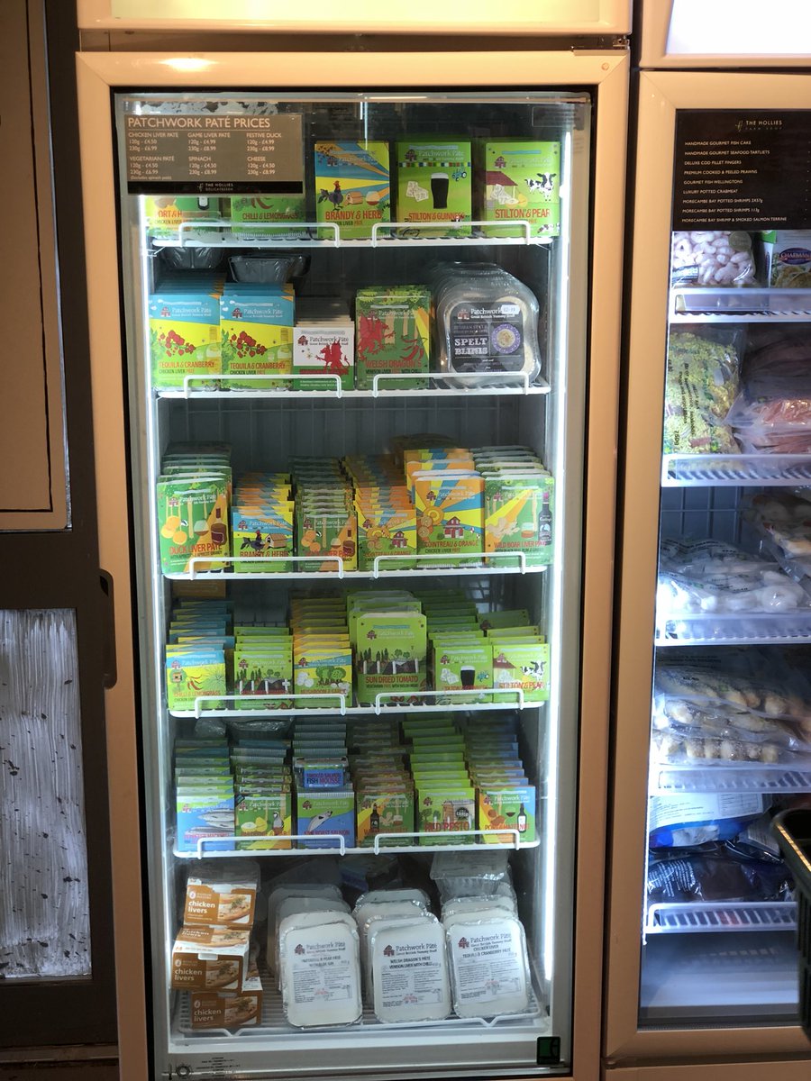 Just popped in to see the team at <a href="/Holliesfarmshop/">The Hollies</a> to be confronted with possibly the best EVER display of our Pates.......thank you Team Hollies you rock 🎉🥂👍