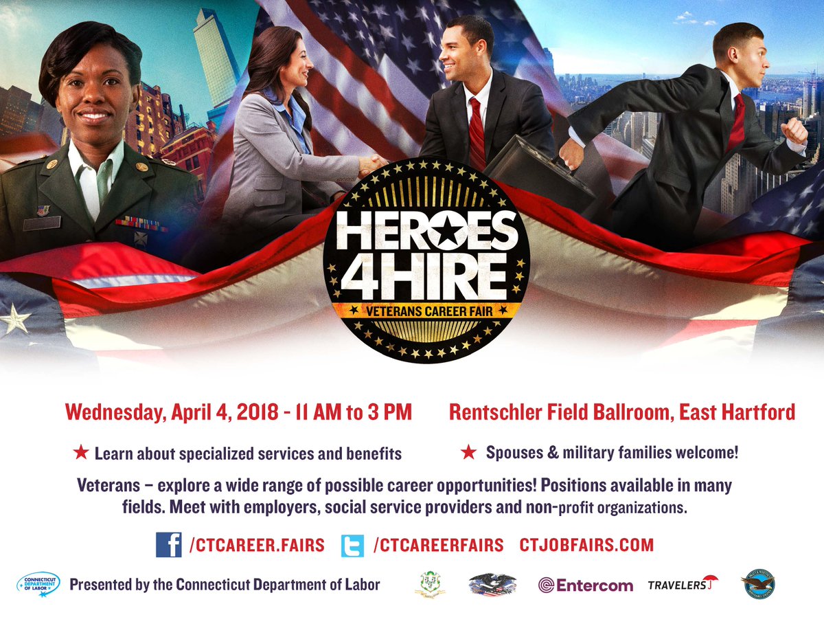 If you know veterans looking for work, the Heroes for Hire event could help.