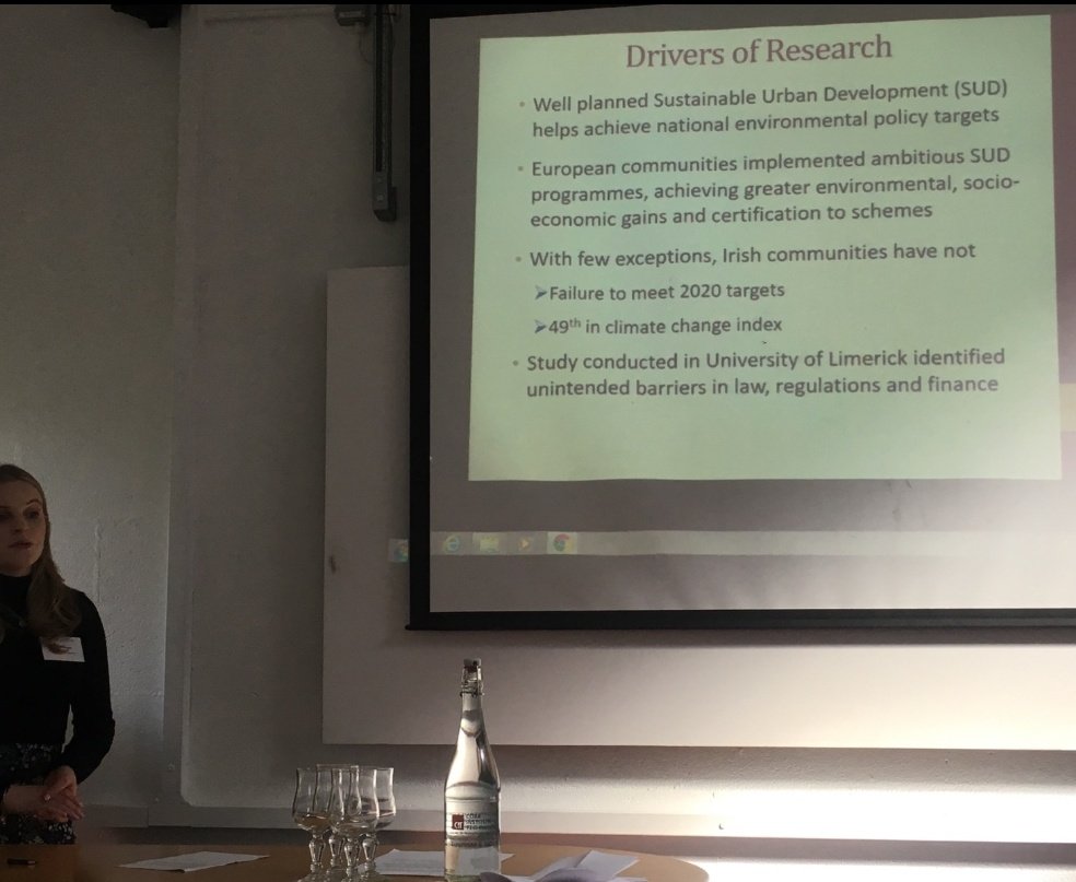 SUD_CommunityUL's tweet photo. Presenting progress to date on our sustainability web based decision support aid at Environ in CIT yesterday! 😁 @ESAI_Environ @EPAResearchNews @UL_Research #Environ2018 https://t.co/lj7tzvKnsH