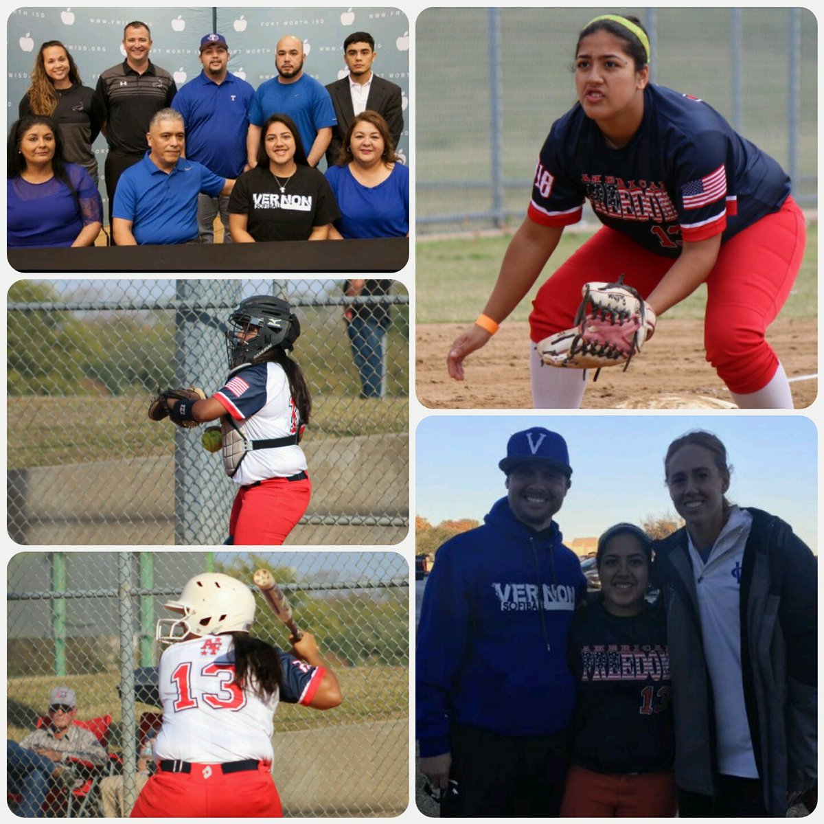 AMNTX18u's tweet photo. Join me in wishing our very own 2018 C/3B (South Hills HS, @vernoncollegesb commit) Bianca Builtron @biancabuiltron1 a very happy birthday #AFExpressSoftball #AFEFamily https://t.co/opxtaiT6Fh