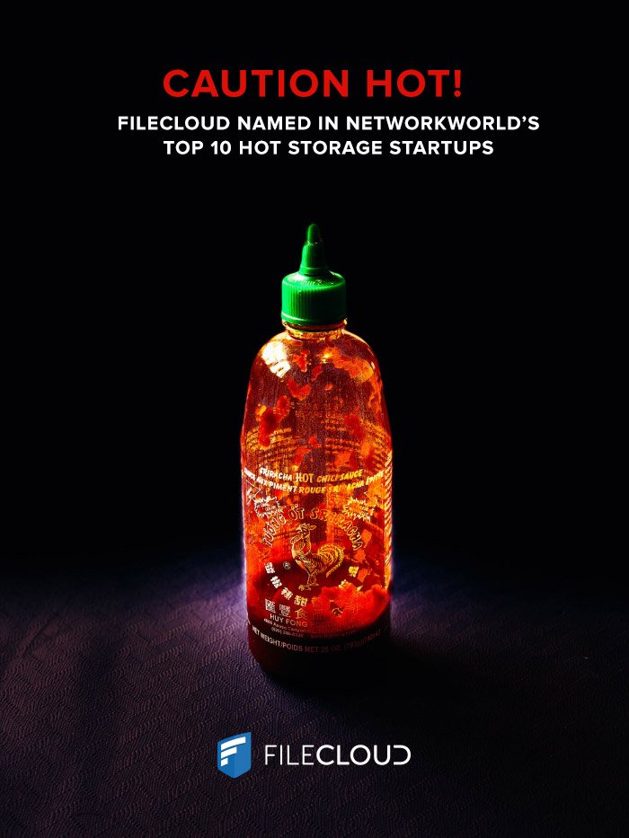 getfilecloud's tweet photo. FileCloud is named as one of 'the top 10 hot storage startups to watch' by Network World!! Thank you all for your support! #HotStorageStartups #SaaS #CloudStorage @NetworkWorld  @JWVance  https://t.co/8efY3a1VI4 https://t.co/DwW7uKtPib