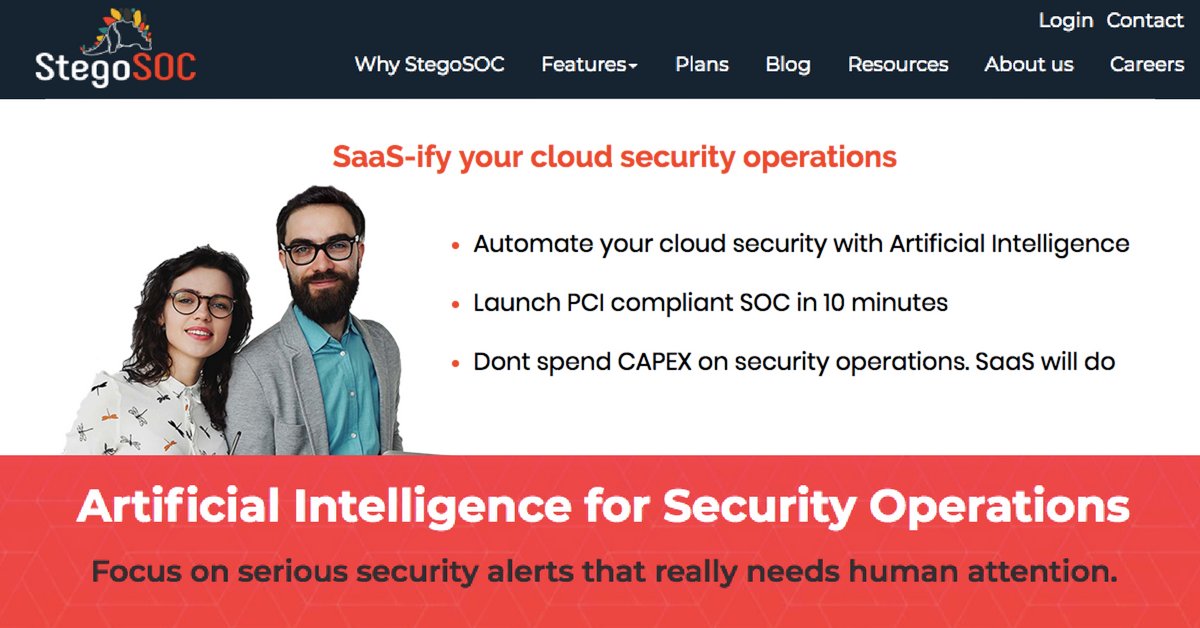 StegoSOCInc's tweet image. #oneclicksecurity #stegosoc #ArtificialIntelligence #cloudsecurity #pci
#RSAC2018