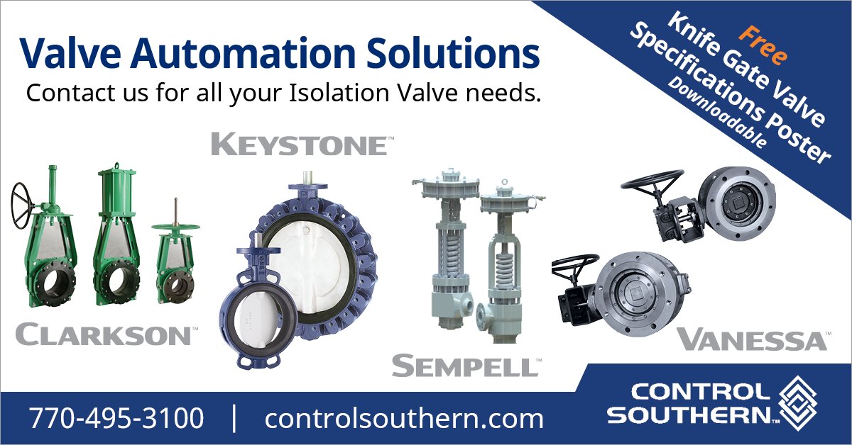 ControlSouthern's tweet photo. We understand the importance of reliable isolation valves and the role quality parts play to run your facility as efficient as possible. Contact Patrick Lawrence for more information. #valveautomation #clarkson #keystone #vanessa #sempell https://t.co/SrYv48ZQLs https://t.co/JwRArCN7kC