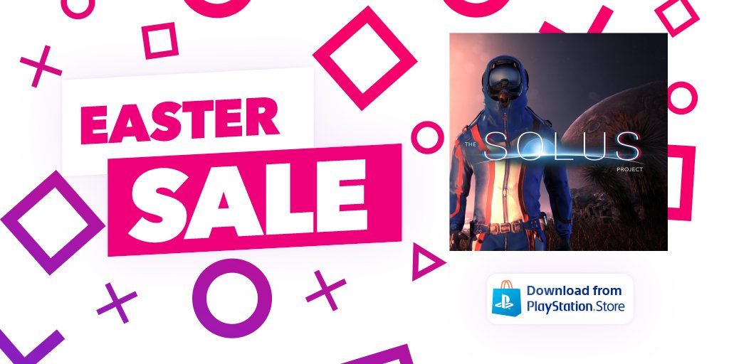 TheSolusProject's tweet photo. SALE! Get @TheSolusProject on #PS4 and #PSVR with a 55% discount. The offer is available for EU region only.
https://t.co/12xWupqi8r

#EasterSale #PlayStation #indiegame #sale https://t.co/TBpfH0re5F