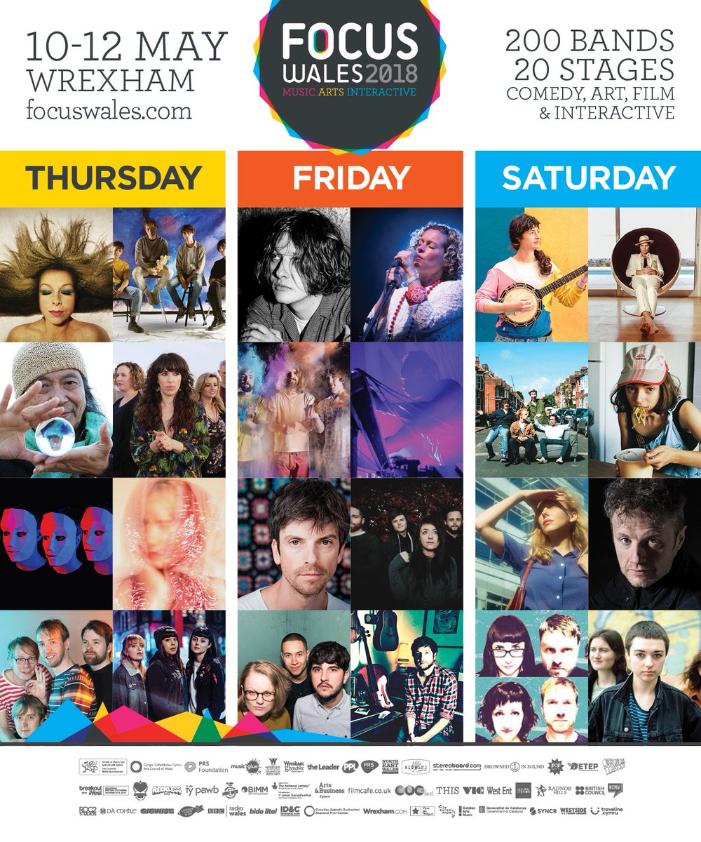 Very excited to reveal the full #FOCUSWales2018 timetable, which includes a whopping 335 performances over the 3 days this May! Download your timetable now to start mapping out your festival courtesy of <a href="/stereoboard/">Stereoboard</a> stereoboard.com/uploads/focusw… #Festival #Wrexham #Wales <a href="/visitwales/">Visit Wales 🏴󠁧󠁢󠁷󠁬󠁳󠁿</a>