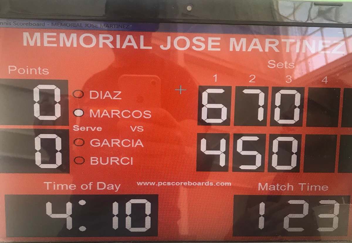 El último partido de la mañana se salda con victoria para <a href="/raulitomarcos/">Raúl Marcos Durán</a> y #rauldiaz que ganan por 6/4 y 7/5 a <a href="/EnricoBurzi/">Enrico</a>  y @javiergm_00