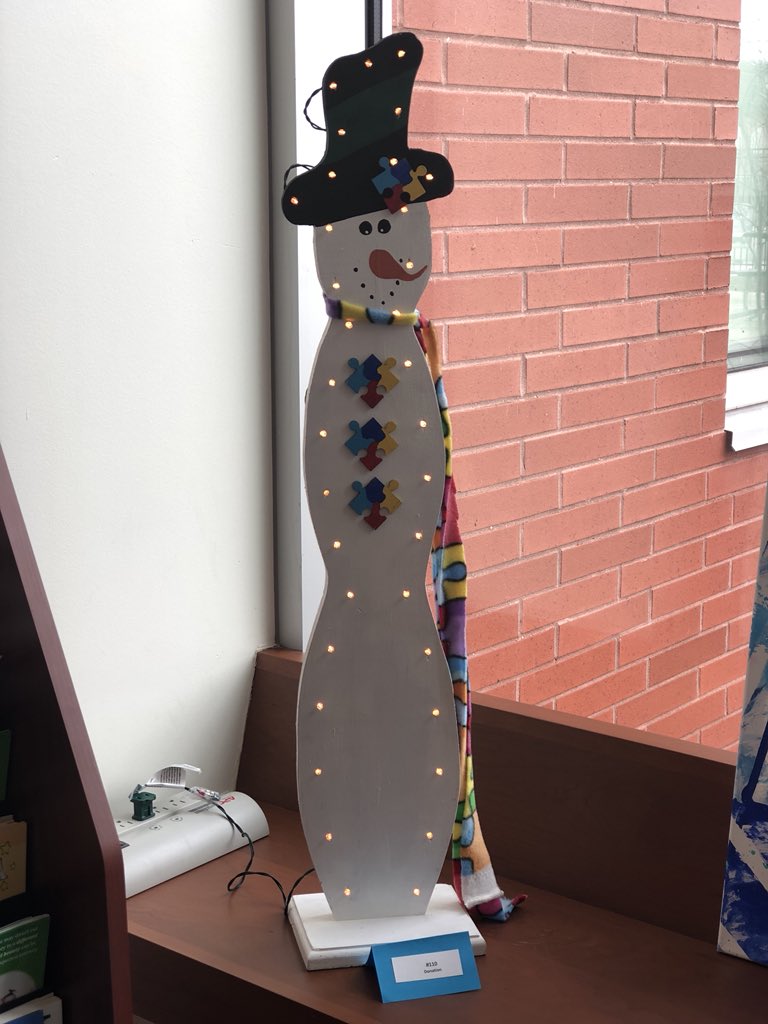 My favorite work of art at today’s #ASDawareness Auction ;) Come and make your bid in the lobby of the #RJCHC! @Mac_Autism @HamHealthSci @mch_childrens