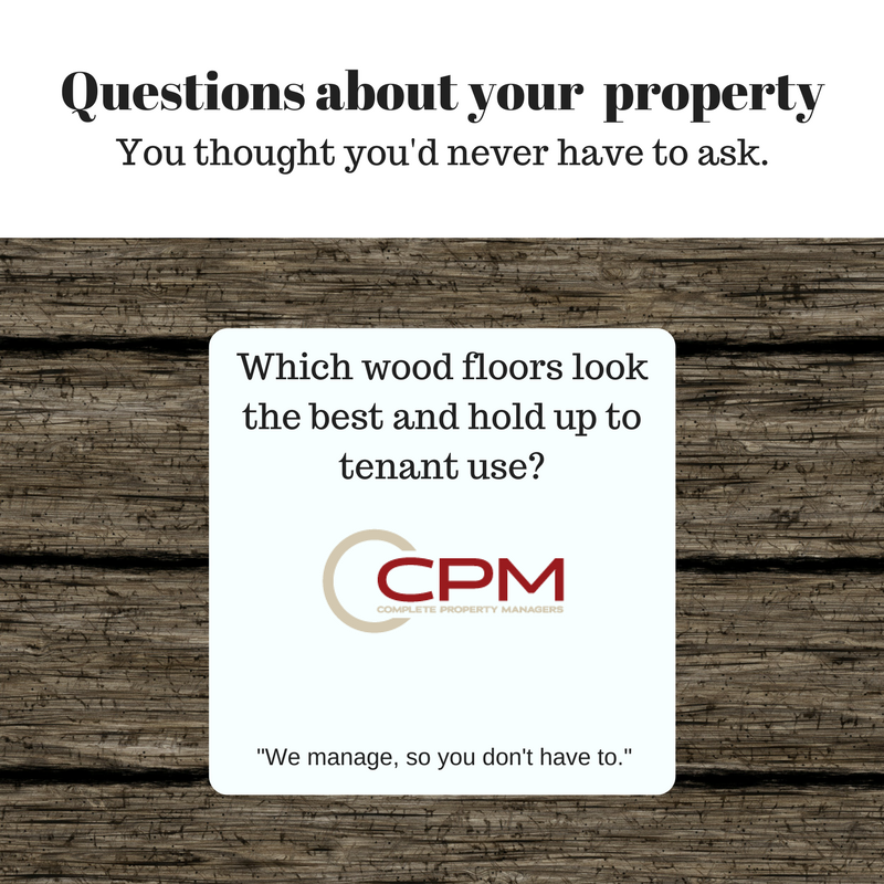 CPMmanagers's tweet image. Are you thinking about wood floors for your rental property? Which ones hold up to high traffic? #teamCPM can answer these questions. #wemanagesoyoudonthaveto #teamCPM