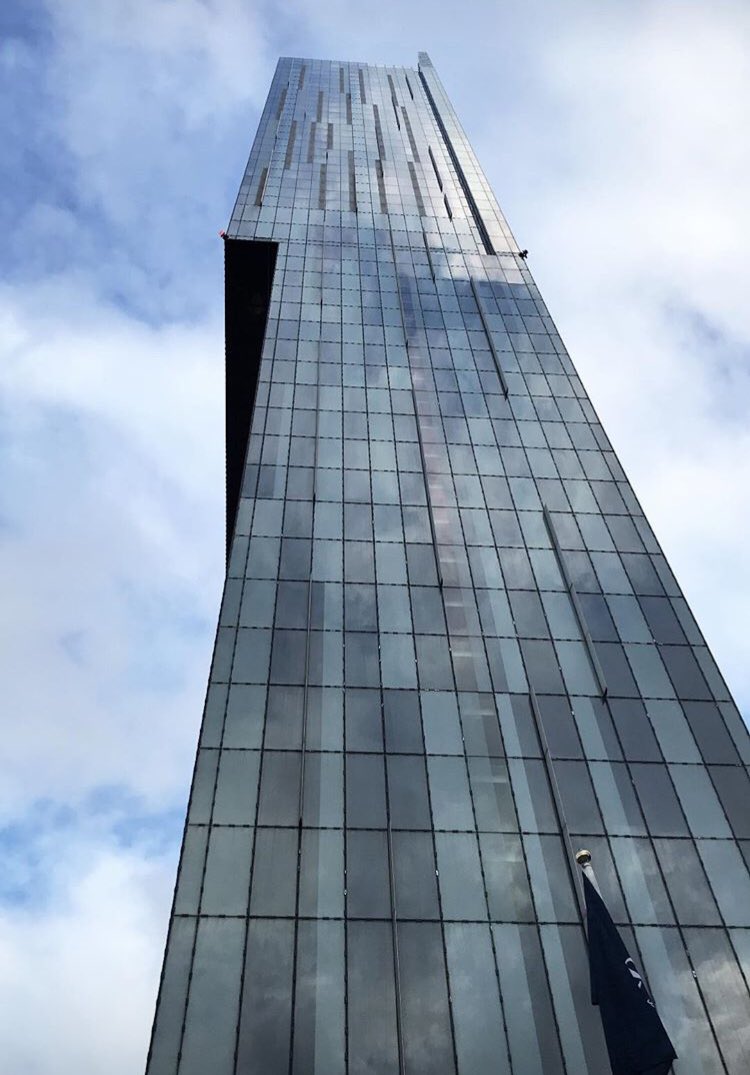 . @HiltonMCR you look beautiful today 😎 #BuzzinMCR #beethamtower #manchester #mcruk