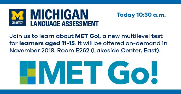 Come learn about our exciting new assessment for tweens! #TESOL2018 #tesol