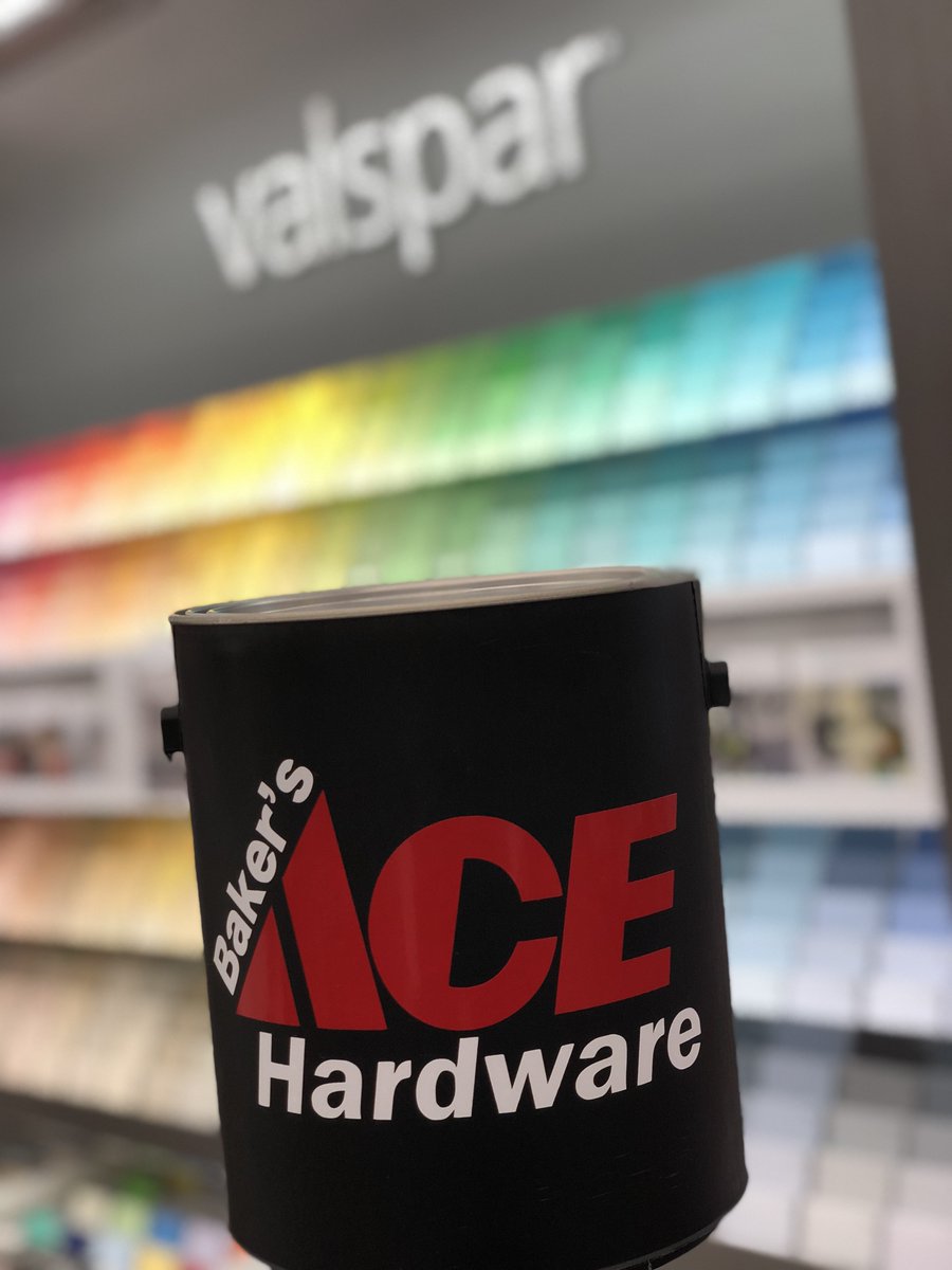 We are color experts after our @Valspar_Paint training yesterday! Stop by and we can mix up any color! Not sure what color to get? Try a sample and ask us about the Valspar Color Promise! #aceistheplace #aceyourproject #paint #valspar #bakersace