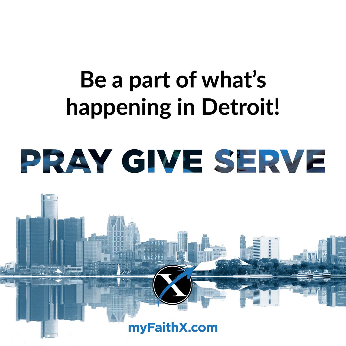 faithxchurch's tweet photo. You have a part to play in the change that is happening in #Detroit! Join us in prayer, give towards the launch or commit to serve! Learn more by clicking the link in our bio and tag 2 friends below. #FXChurch #DetroitChurches #ANewXperience https://t.co/BsAhHAb8w3
