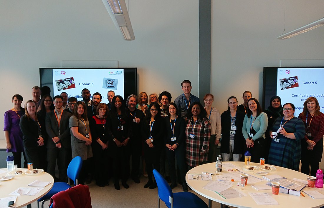Great to see another cohort of <a href="/NELFT/">North East London NHS Foundation Trust (NELFT)</a> staff receiving their certificates for graduating as QI facilitators. Congratulations to everyone involved #QI #NELFT