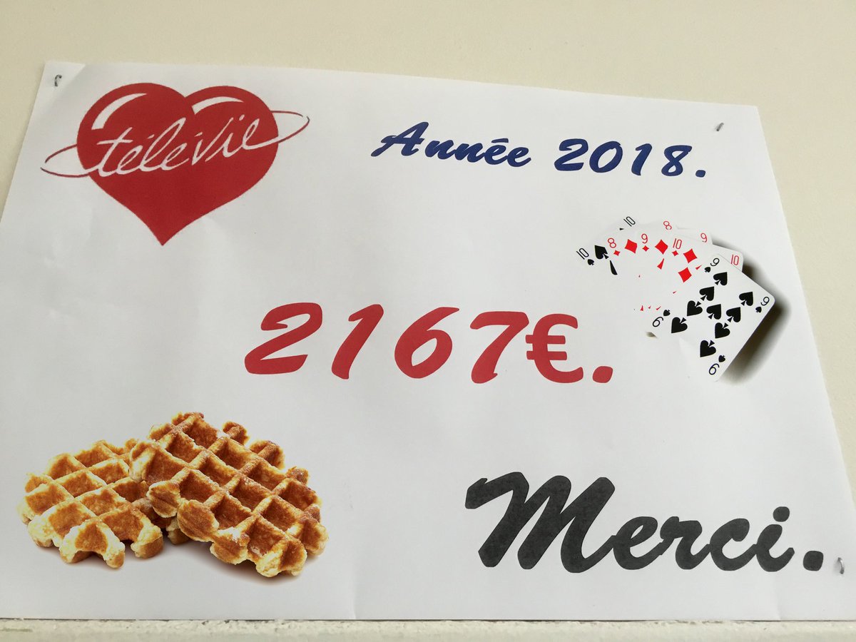 Encore merci pour votre participation à notre belle journée Télévie !