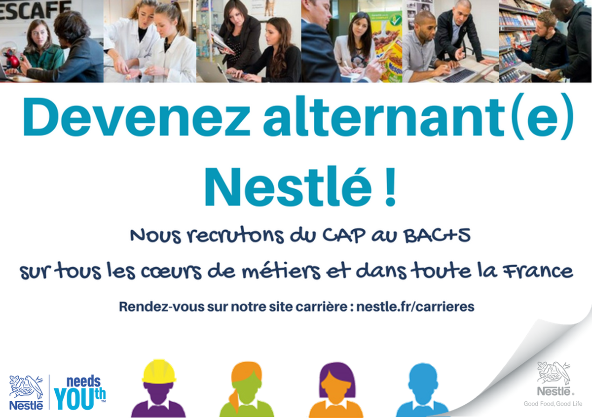 Nestle France On Twitter A La Recherche D Un Apprentissage La Campagne De Recrutement Alternance Nestle 2018 Est Lancee A Vos Candidatures Https T Co Lv4qdvrfxj Nestleneedsyouth Https T Co Angktwtkgu