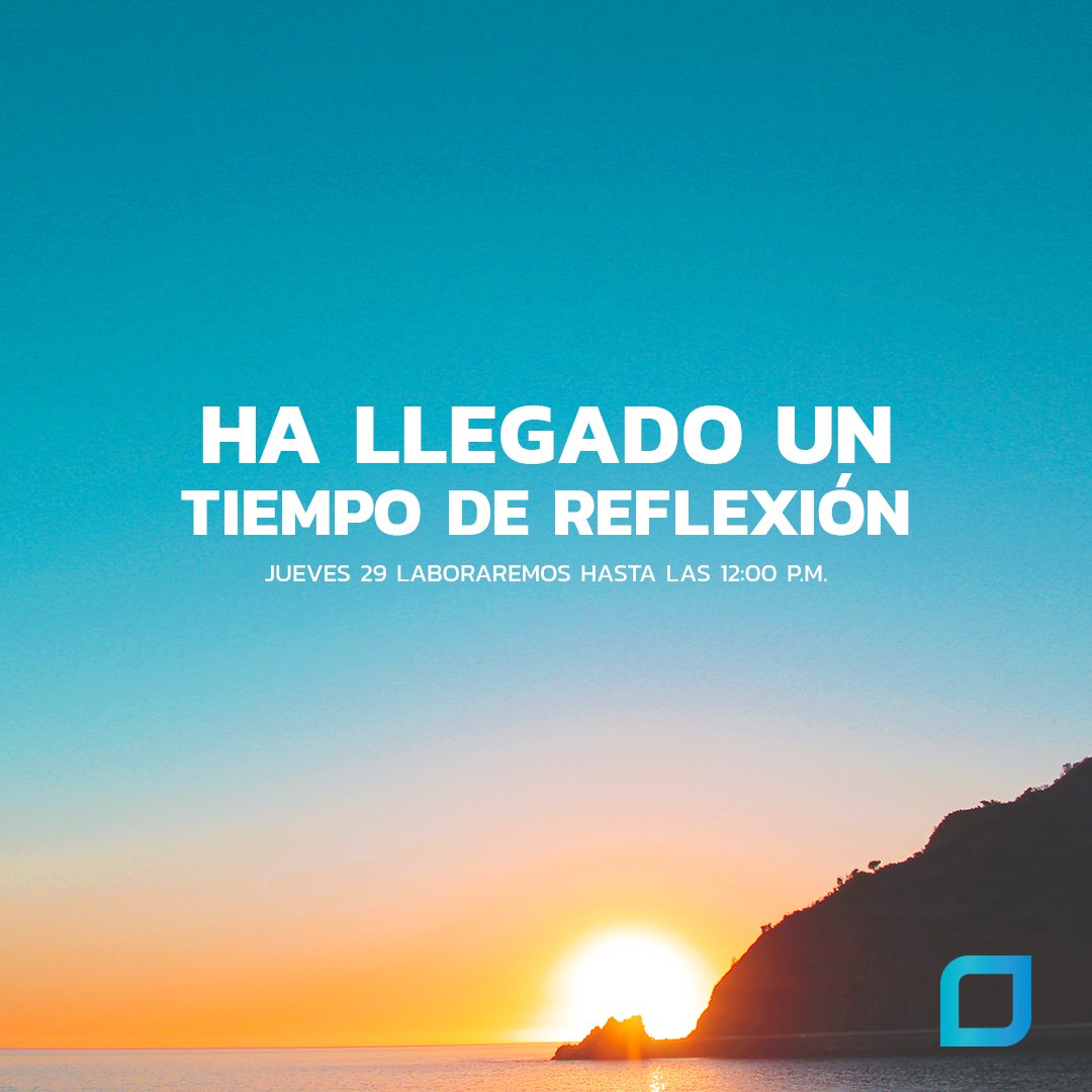 AlphaPB_RD's tweet photo. Nos reintegramos el Lunes 2 de Abril en nuestro horario regular. Les deseamos una agradable Semana Santa. #AlphaInversiones #SemanaSanta https://t.co/6mbuNglOuW