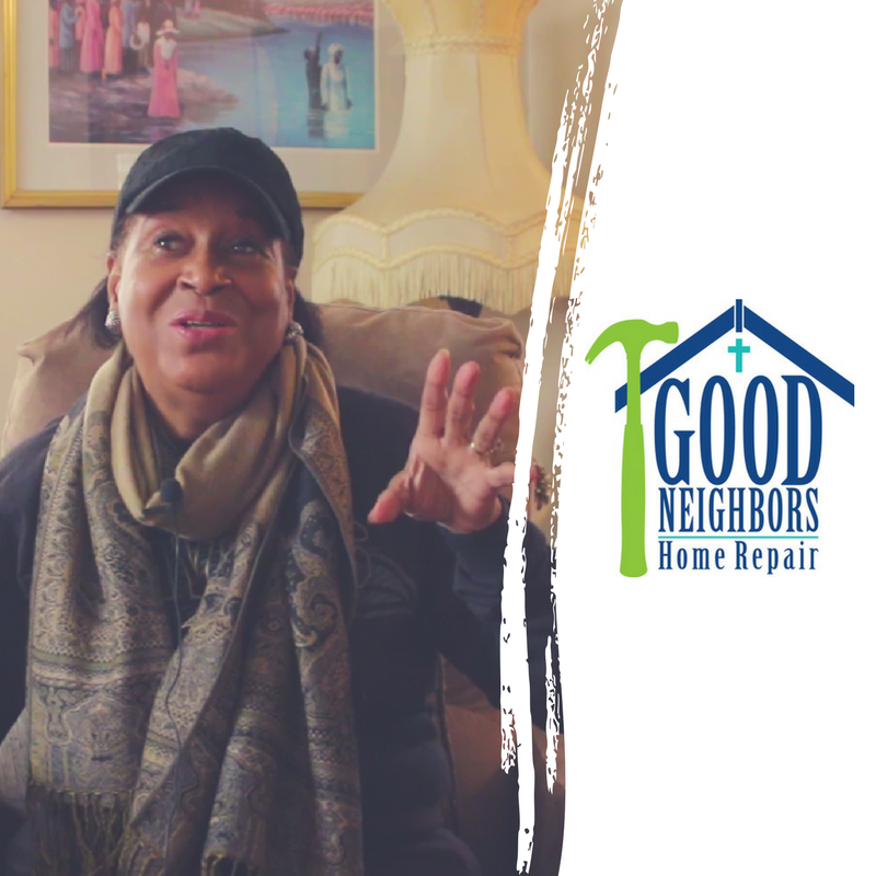 Recently we had the opportunity to provide assistance with some home repairs for this widow from New Castle County. She is praising God for His goodness.  #goodneighborshr #praise