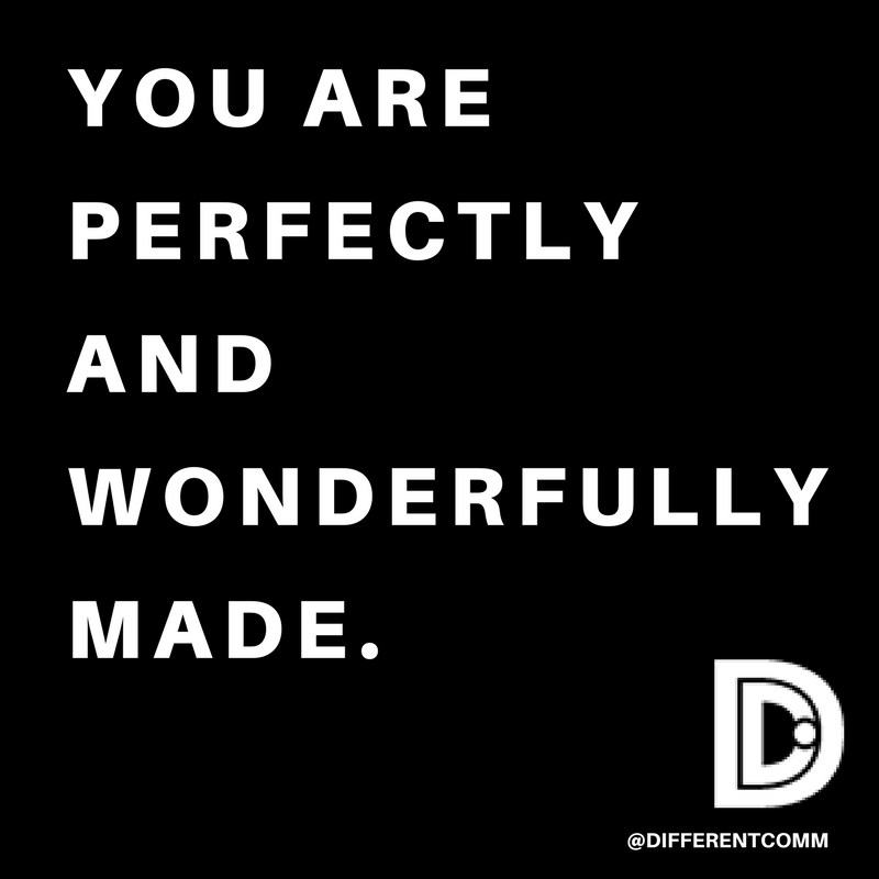 Differentcomm's tweet photo. You are you. There has never been, nor will there ever be, anyone else like you. So give yourself a break, and believe it. https://t.co/pXYj4v3Pi2