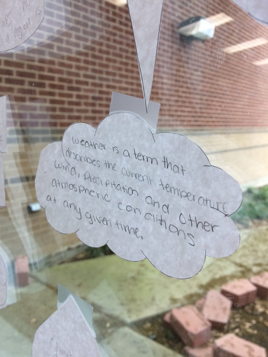 FMS_SpiritGeek's tweet photo. Blue Hall Alert! On such a dreary day, this fun science display reminds us that the rain is just weather! The All-Stars encourage everyone to go by and read the notes on each cloud, droplet and bolt! #AllStarTours #handsonlearning @FMS_Plano https://t.co/7iJAjjyBLi