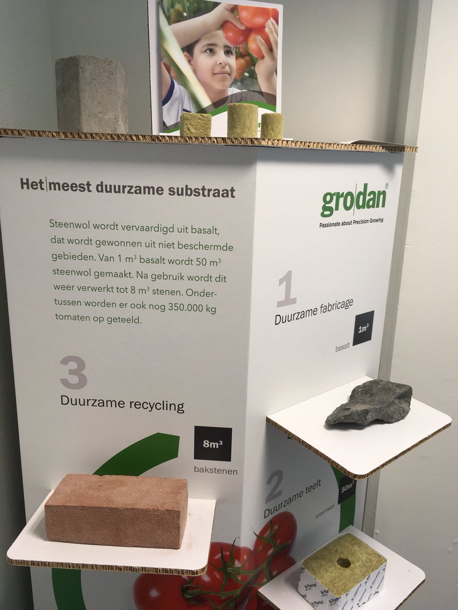 MignonDelicia's tweet photo. Leuk bezoek bij @Grodan vanmiddag. Een onderneming dat ontstaan is vanuit een #novelpointofview. #mooiproduct #steenwolsubstraat #duurzaam #morewithless #precisietelen #recycling #tuinteelt @SWienhoven https://t.co/2kpdw3GLjH