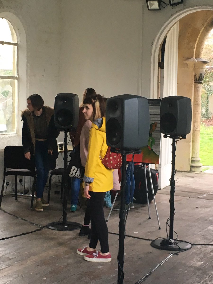 Really enjoyed 3rd year student Eliza Willmott’s (Not) Only (A) Girl - a thoughtful and layered exposition of her personal experiences around gender in our field #seeingsound <a href="/BathSpaCMT/">BathSpaCMT</a>