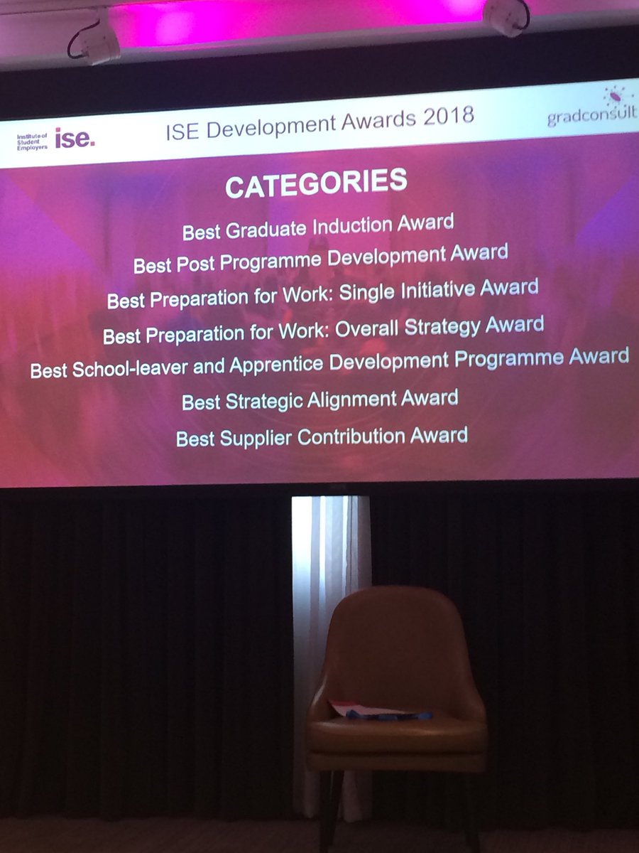 janeclarkiw's tweet photo. Good luck to all nominees for the ISE development awards sponsored by @gradconsult #isedev18 https://t.co/EeDCvaenV0