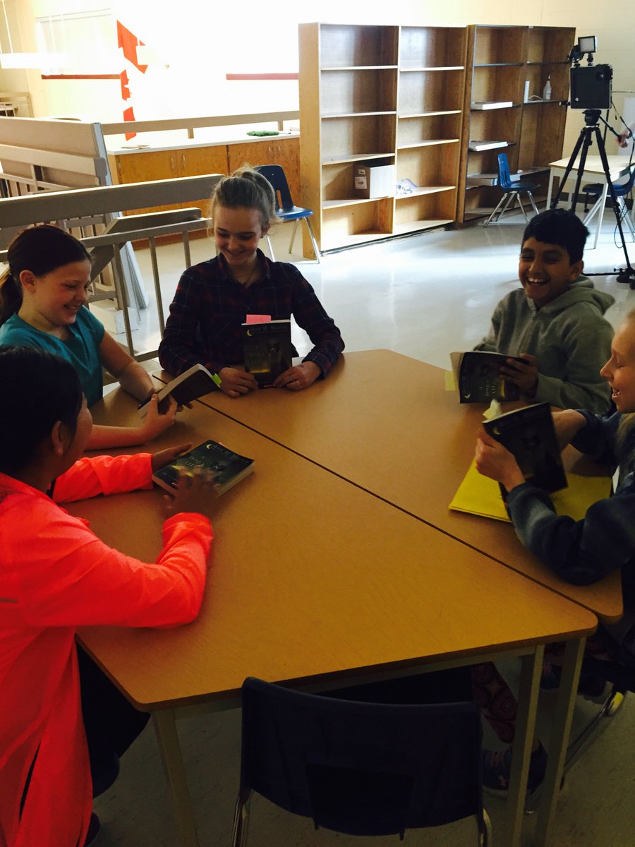Good stuff happening in grade 5! Articulate and intense student dialogue within literature circles today 😀