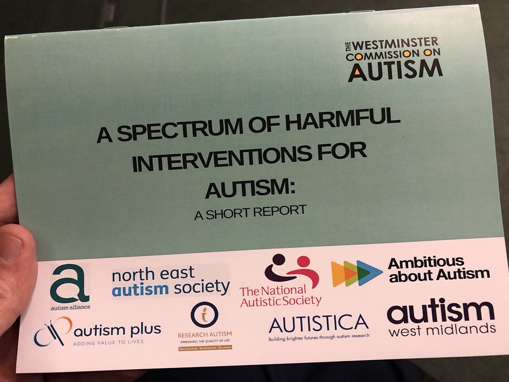 Popped into hear <a href="/BarrySheerman/">Barry Sheerman</a> present the findings from the Westminster Commission on #Autism on their report about harmful interventions for Austism. Really important these fakes cures that cause so much harm are tackled