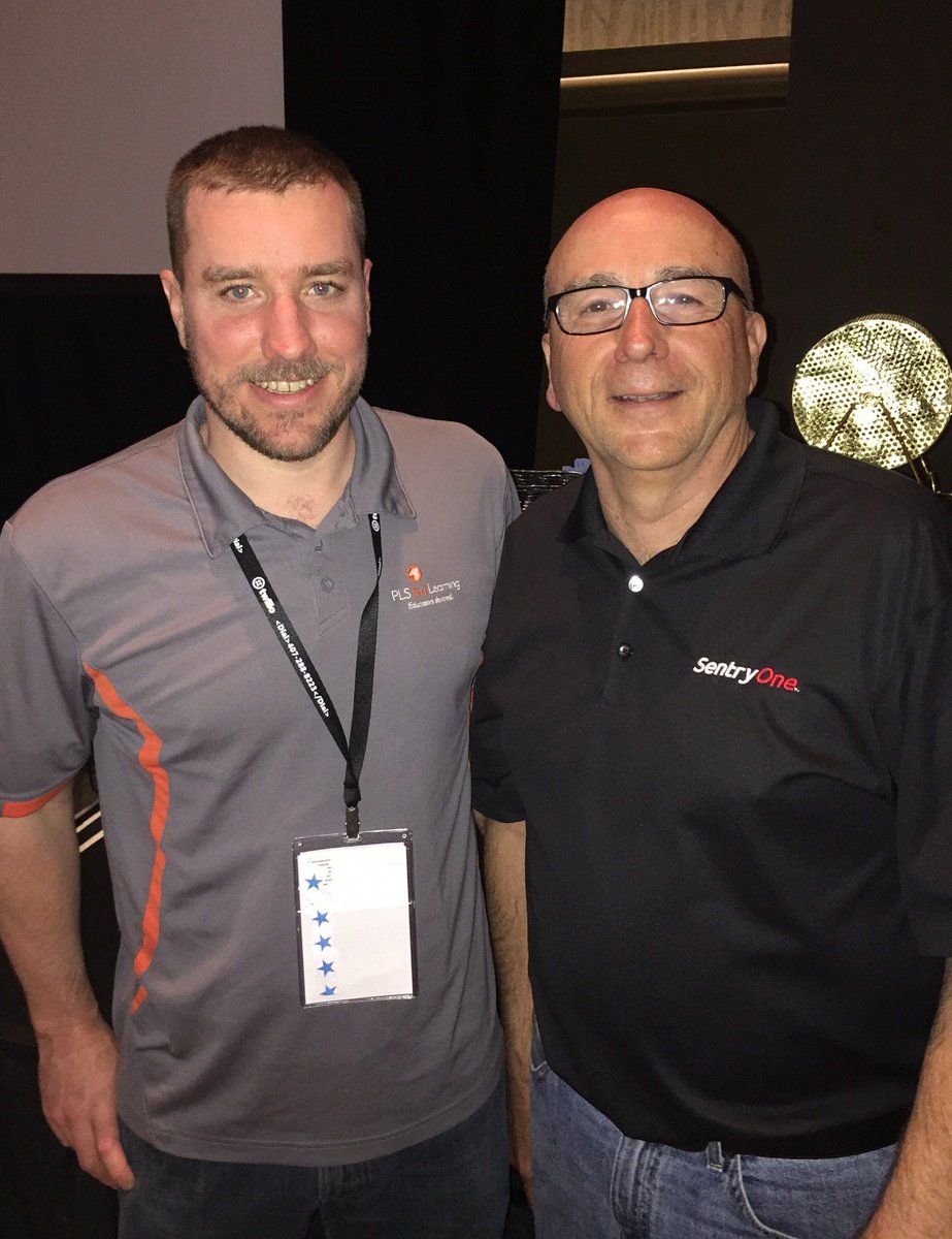 SentryOne's tweet image. Winner, winner!
Congratulations to Robert Daunce for winning the #SQLafterDark raffle prize of SQL Sentry for a year! (Pictured here with our own @jh_randall) #SQLintersection