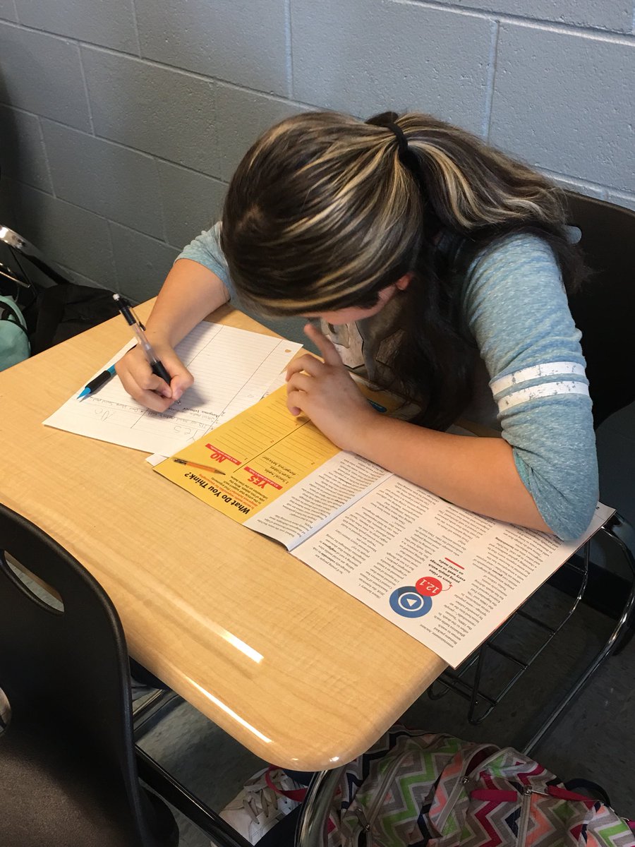 WilliamsonCaryn's tweet image. Today in 7th Heaven at @RAMiddle_RAMS we read and discussed Scholastic Scope’s article “YouTube Made Me Do It,” and now they must write their thesis statement for an essay on this topic! #RAMSInspire