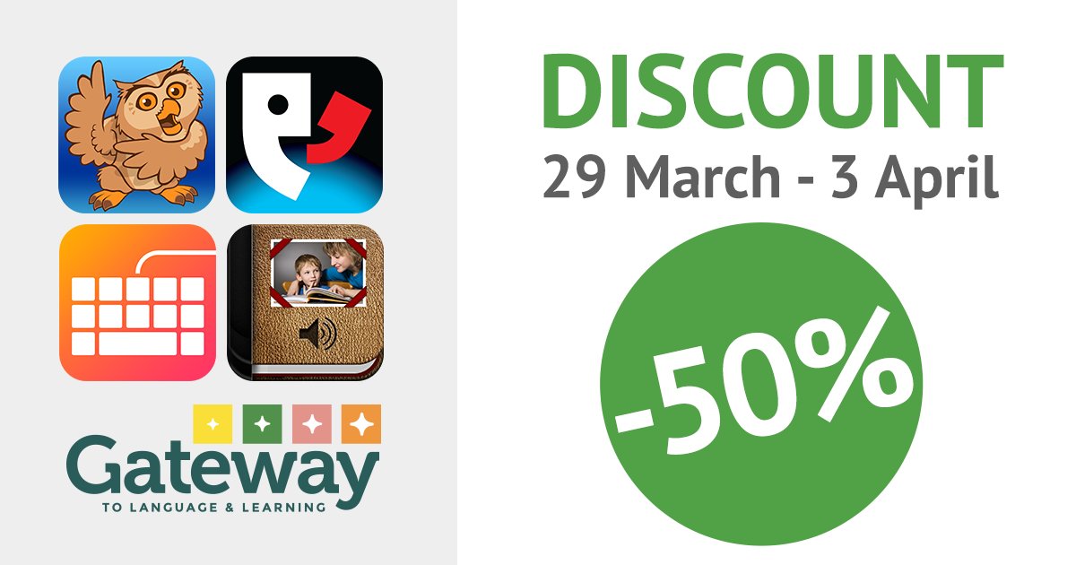 AssistiveWare's tweet image. 6 days -&amp;gt; 4 #AACapps -&amp;gt; 50% #discount - starting tomorrow! bit.ly/2p7j3vO