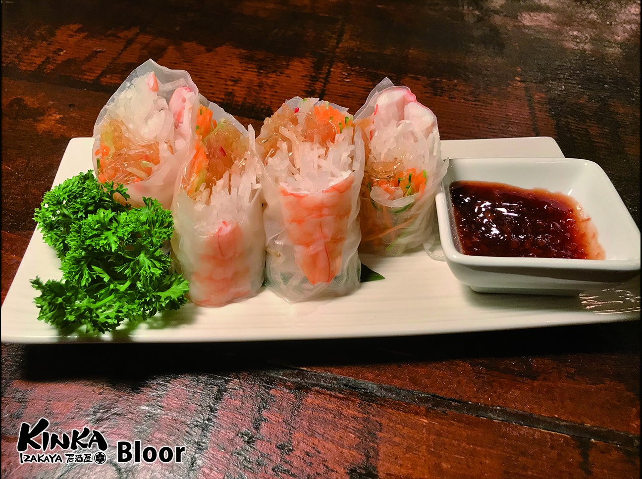 Kinka Izakaya To Today S Special At Kinka Izakaya Bloor Nama Harumaki Fresh Spring Roll W Marinated Jelly Fish Amp Prawn Radish Served W Plum Soy Sauce Kinkaizakayabloor Kinkaizakaya Torontorestaurant Foodieto