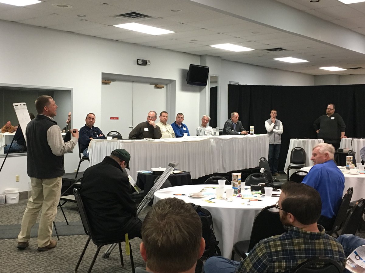 ConserveSeneca's tweet photo. Looking back on #OSHS2018 that we hosted yesterday, makes you remember the power in getting brains together to solve problems! Thanks @FennigEquipment @AirScoutInc @ByrdPolar @He7ifarmer @IowaNRCS and others who joined the panel to answer #Soilhealth questions! @HealthyOhioSoil https://t.co/AqLLppgYFm