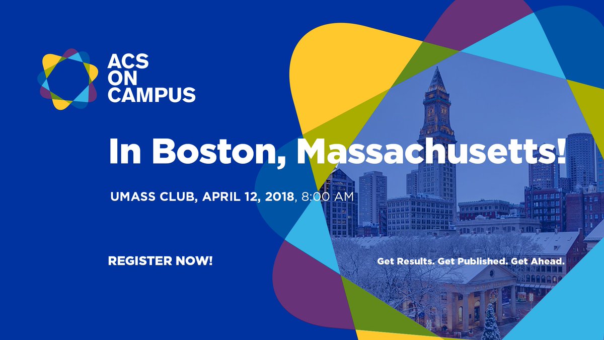 Do you want free breakfast &amp; career advice from chemistry professionals? If you’re a chemistry student or early career researcher in Boston, come out April 12 to the UMASS Club for a special event hosted by ACS on Campus. See you there! #ACSinBoston ow.ly/BFCp30jcY3J