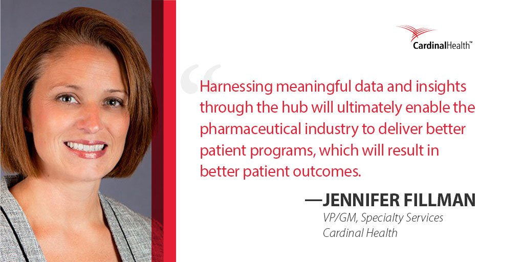 cardinalhealth's tweet photo. Jennifer Fillman discusses 3 ways #HUBservices can deepen patient engagement and harness meaningful insights in @PharmaCommerce.  https://t.co/gLq8TCiRxZ https://t.co/qjIeUsUuTQ