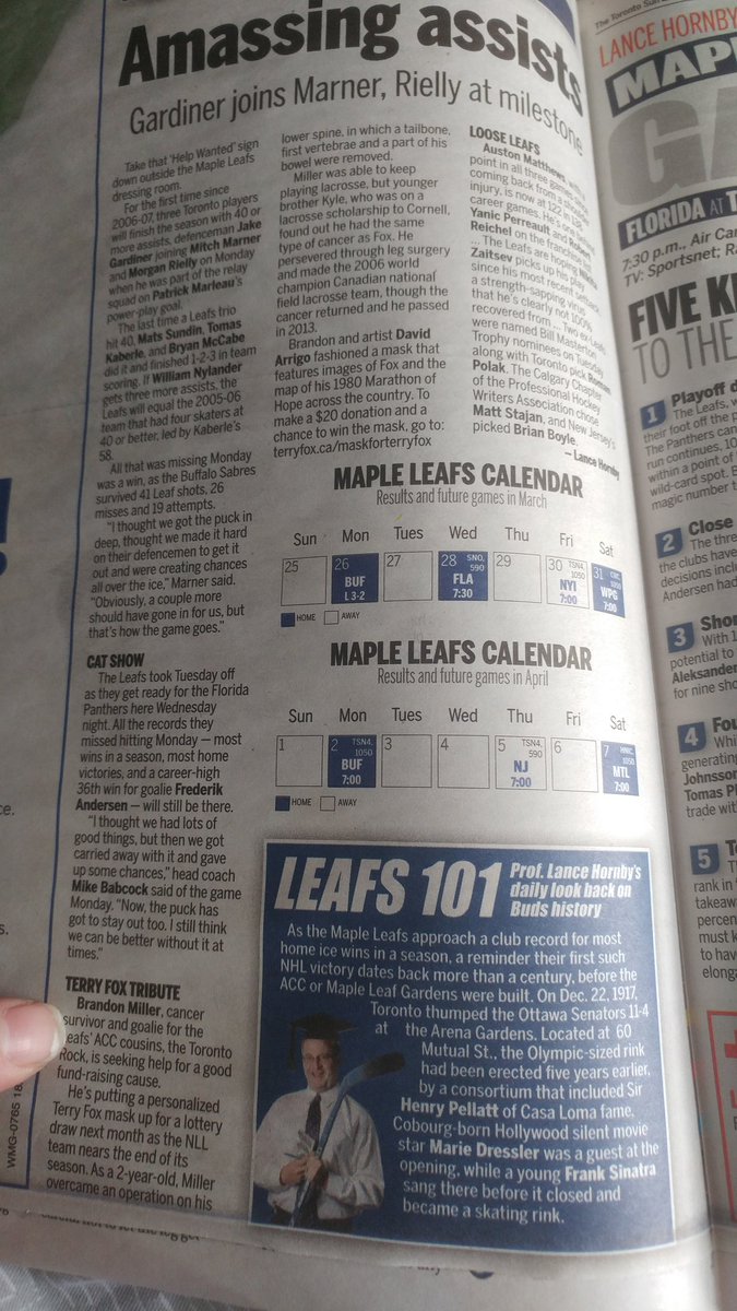 wingnut1924's tweet photo. @Bmill35 @TorontoRockLax. Awesome that this made the paper #fightcancer https://t.co/dVYjzIm7Rp