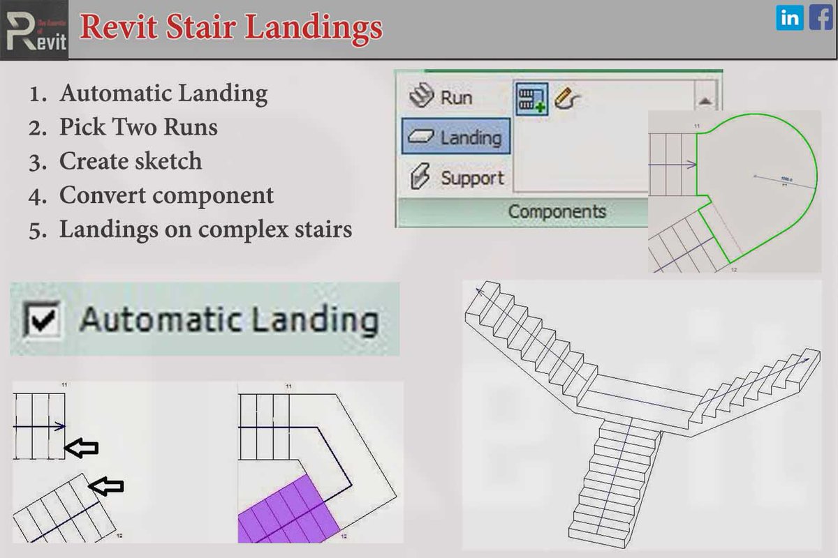 #Revit Stair Landing
#bim #architecture #construction #structure #design