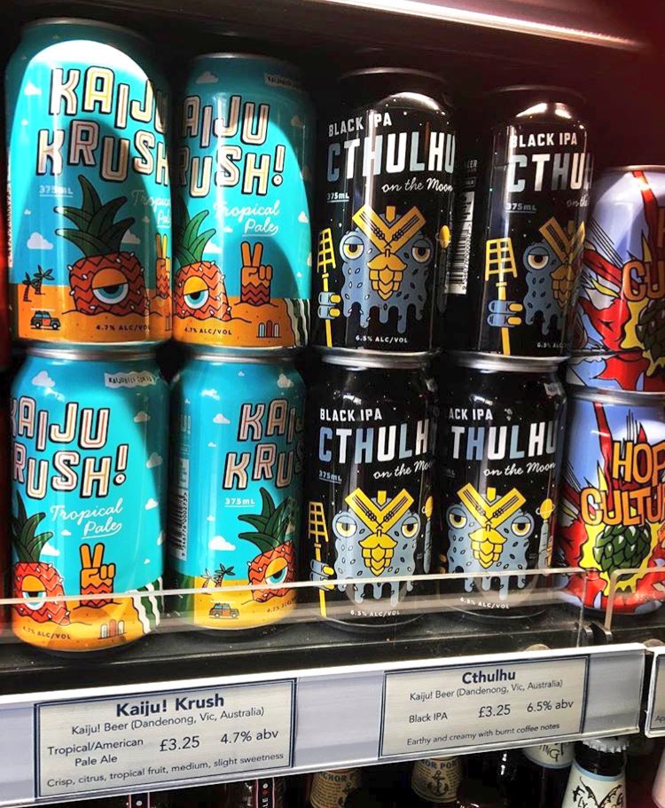 Train beers available at <a href="/ttliquor/">TT Liquor</a>! Excellent little selection including <a href="/KaijuBeer/">KAIJU! Beer</a> &amp; <a href="/mpbrew/">mpbrew</a>, plus whiskeys to match! #shoreditch #craftbeer #mornington #kaijubeer #auscraftbeer #tinnies #trainbeers