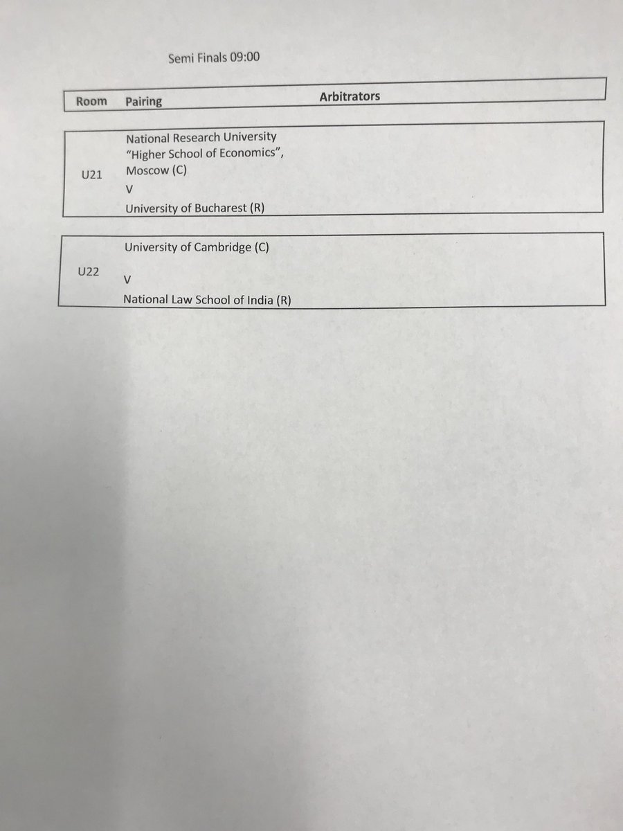 The #25thVisMoot semi final teams
