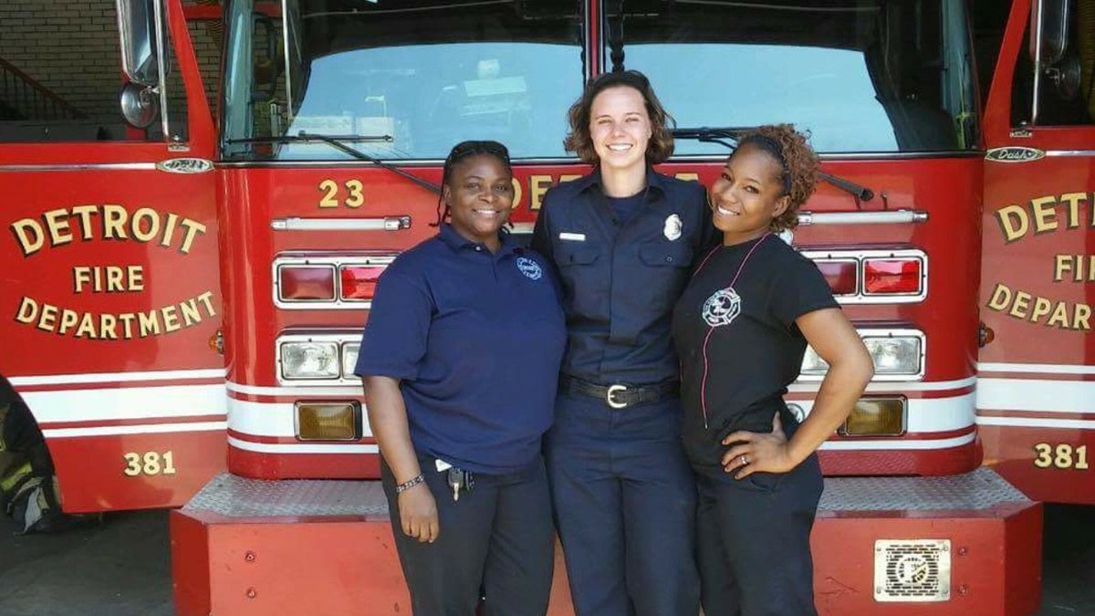 Detpublicsafetyfndtn A Twitter Firefighter Casey Foren Has Been With Detroitfire For Two Years Loves Her Job She Hopes Young Girls And Other Women Will Not Be Afraid To Try Firefighting Or
