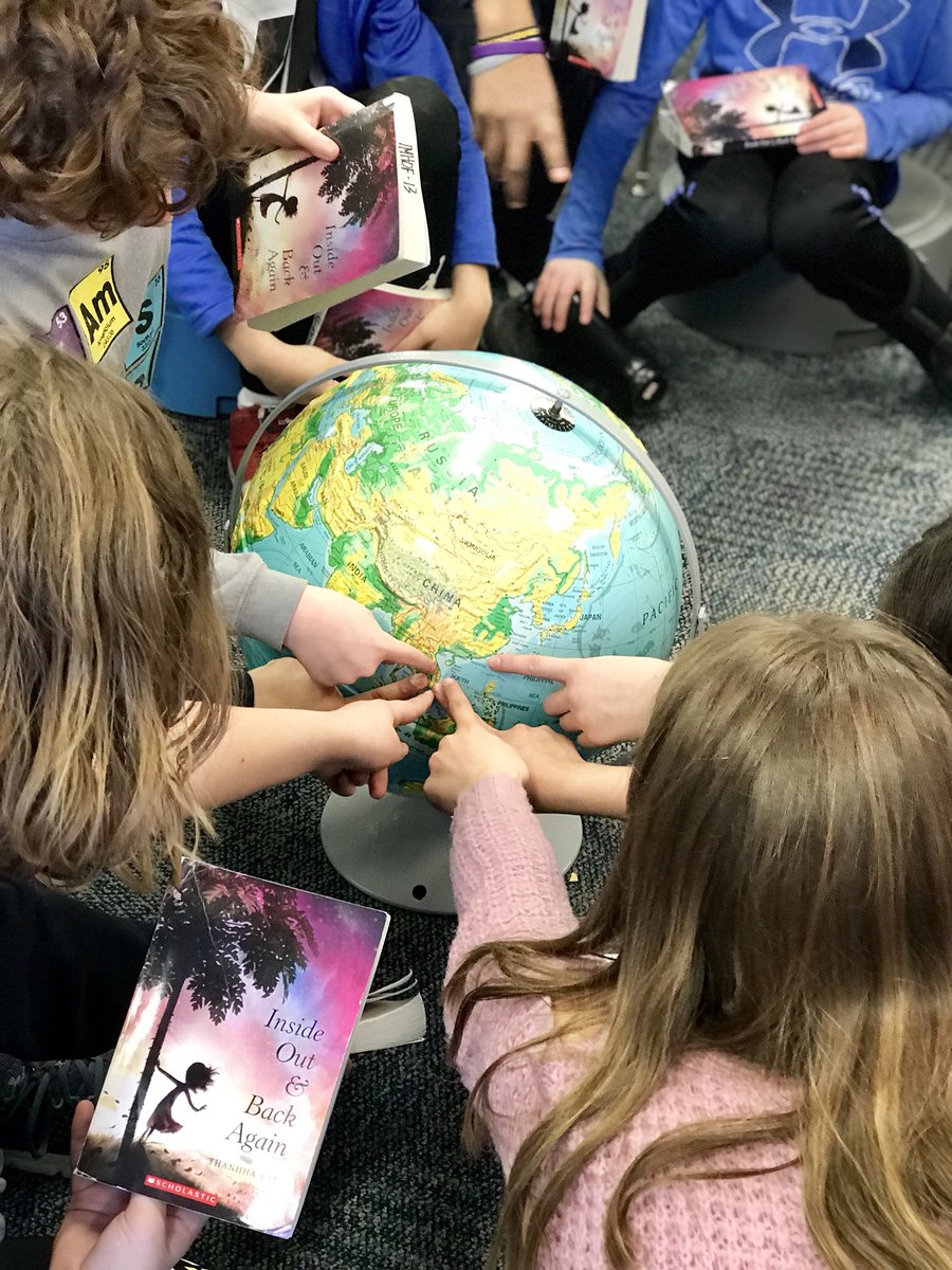 GWImhof's tweet photo. Locating the setting for our new novel! #gwgreads #gwgreats #springbreakreading https://t.co/hoGEOgmESy