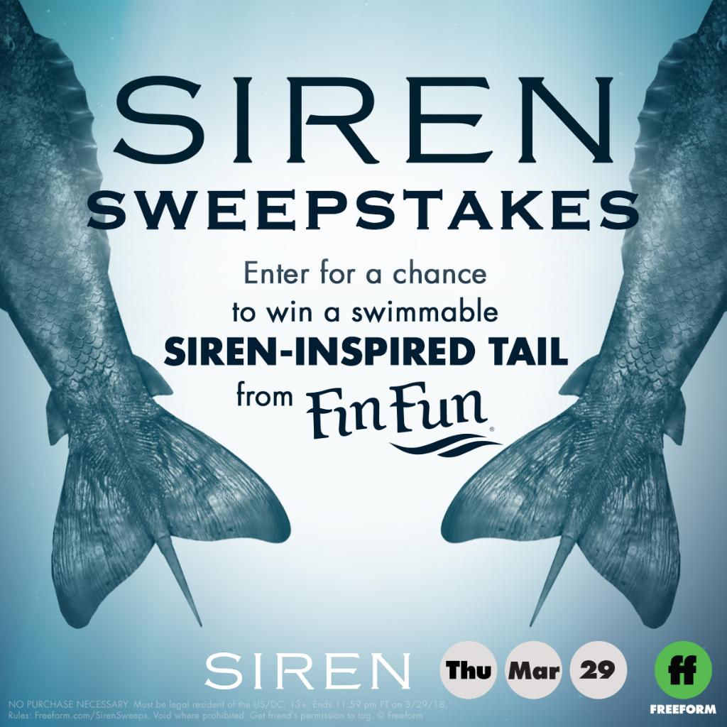 Siren on X: Head over to the #Siren Instagram to enter for a chance to win  a swimmable Siren-inspired tail from @FinFunMermaid.   / X