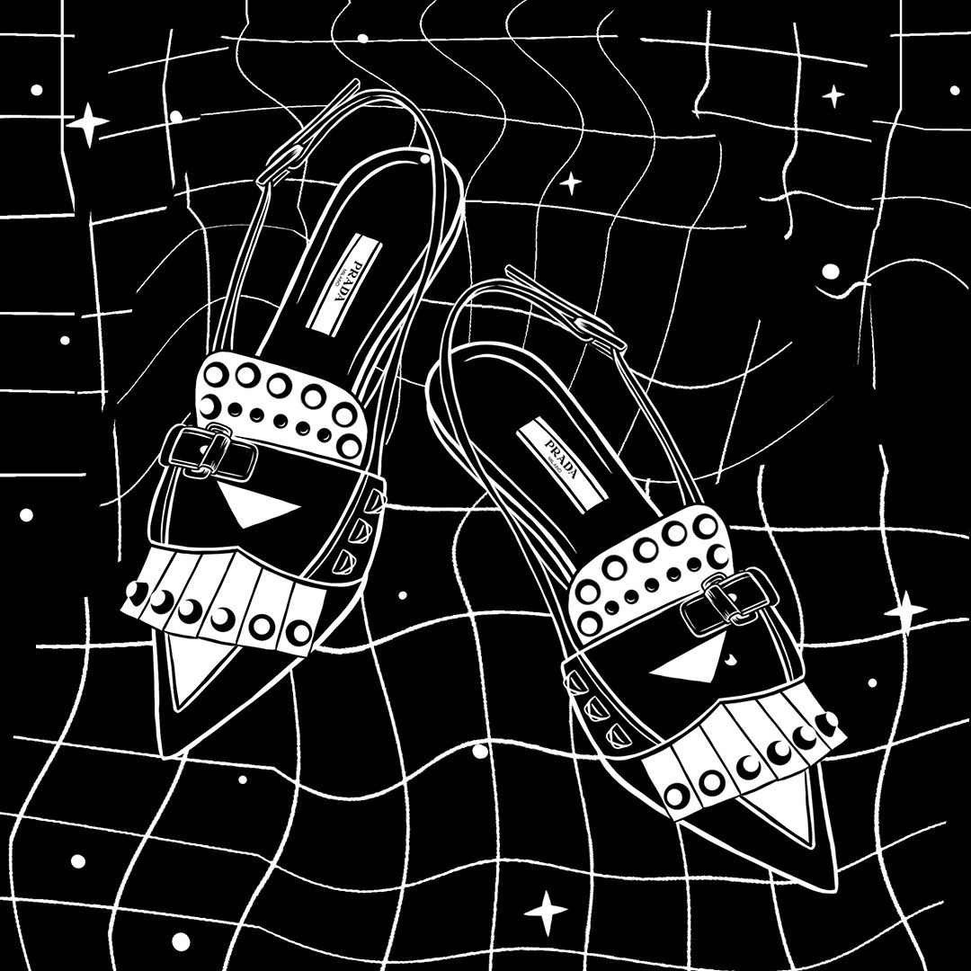 A unifying force.
#XieChaoyu is illustrated by #StellarLeuna alongside the #PradaConcept slingbacks available on bit.ly/2GCoBbs.