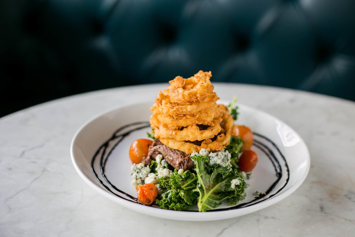 Introducing the newest addition to Rosella at the Rand's lunch menu: Steak Salad. It features melt-in-your-mouth pan seared tenderloin, kale, tomatoes, fried onions, with a balsamic vinaigrette.