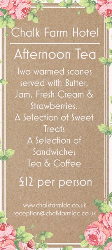 Planning a special event or a catch up with some #friends? Chalk Farm is the perfect setting to come, relax &amp; enjoy yourself. #afternoontea #ChalkFarmldc #perfect