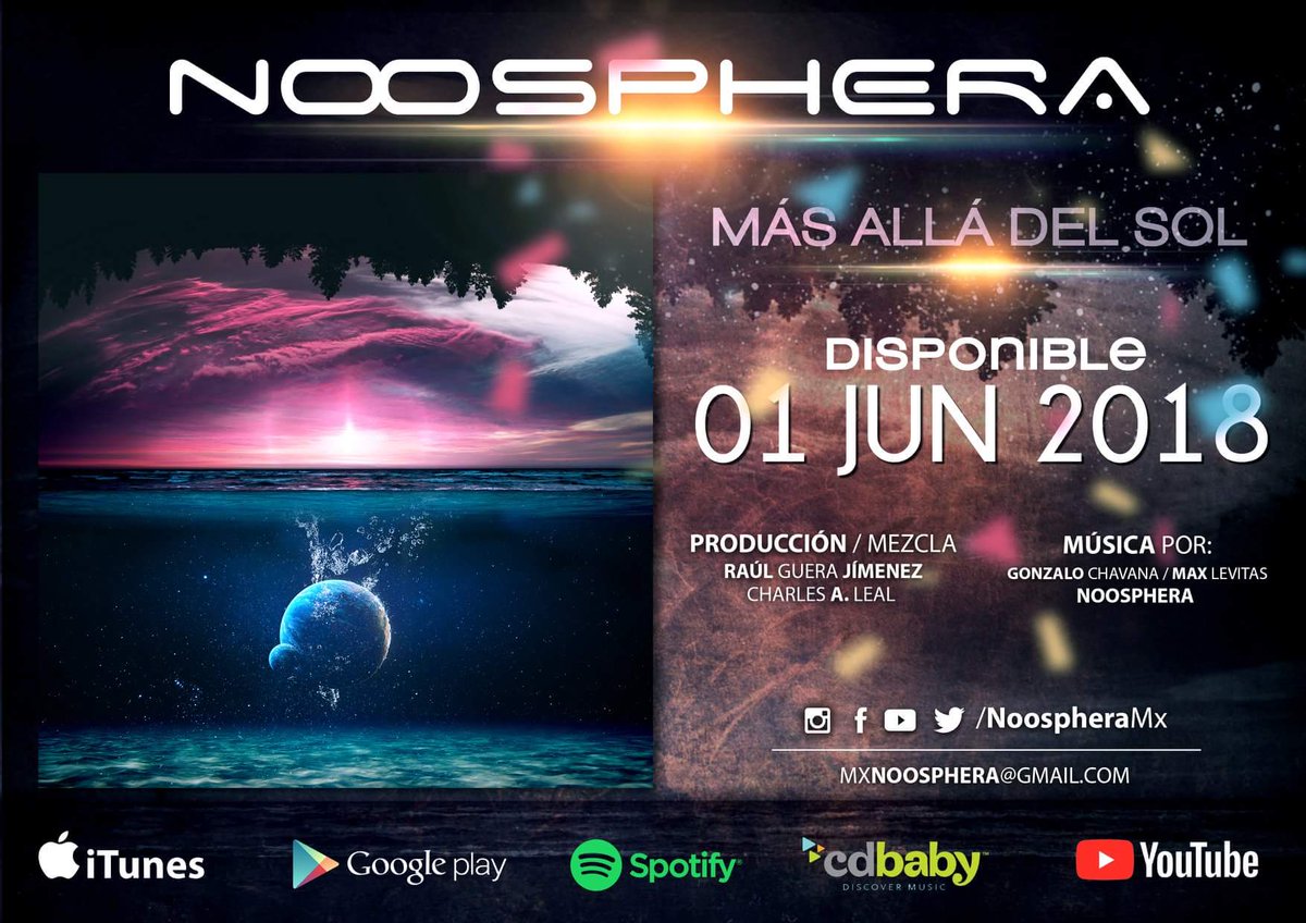 Muy orgullosos de anunciar la salida de nuestro disco "Mas Allá Del Sol". El resultado muchos años de trabajo están plasmados en este disco conceptual que toca fibras sensibles relacionados a los temas de la muerte, el duelo y la renovación del espíritu humano.