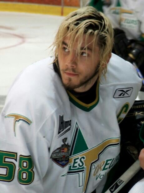  happy birthday and welcome to the world of hockey, here\s an old school blond kris letang 